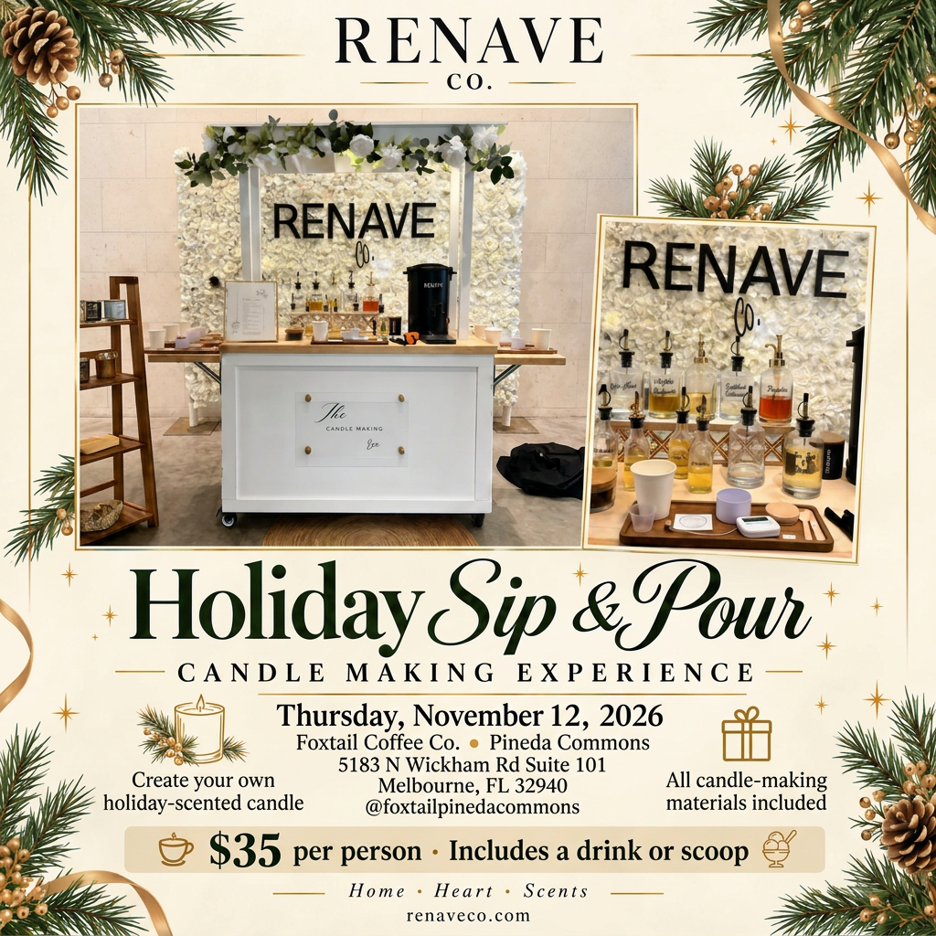 Holiday Sip & Pour | Candle-Making Experience